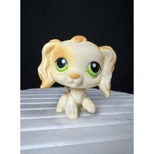 Authentic Littlest Pet Shop #347 Spaniel Cocker Dog / Original Hasbro LPS